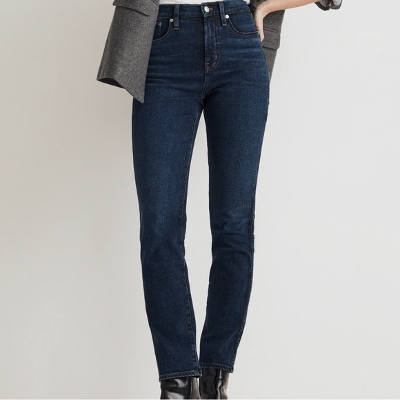 Madewell The Perfect Vintage Straight Leg Jeans in Myers Wash Size 25 - Picture 2 of 13